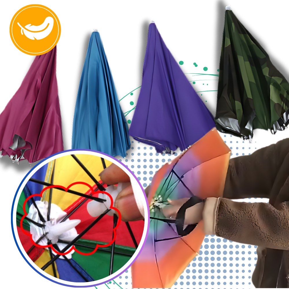 Adjustable Hand-Free Umbrella Hat