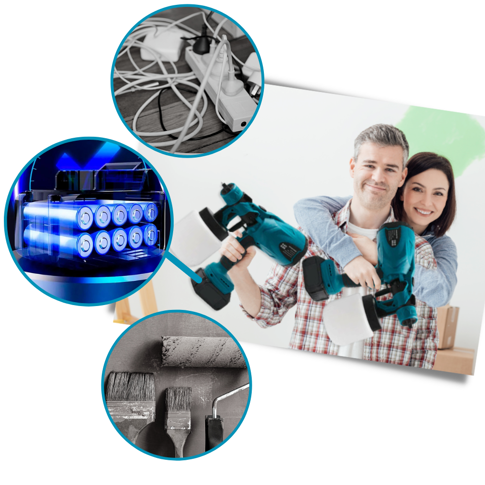 High-pressure Cordless Paint Sprayer Gun