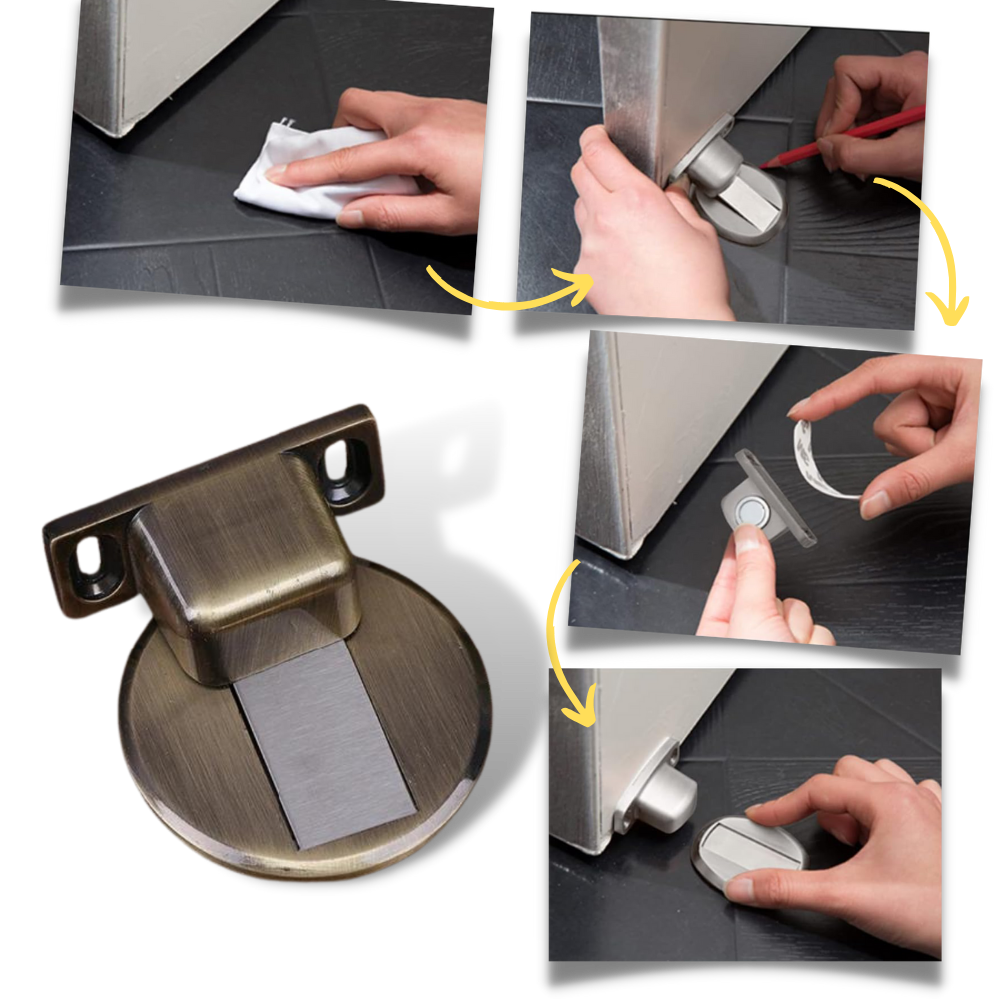 Magnetic Door Stopper in Stainless Steel