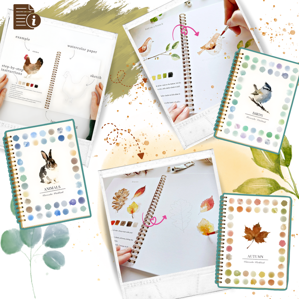 Multi-Theme Water Coloring Book