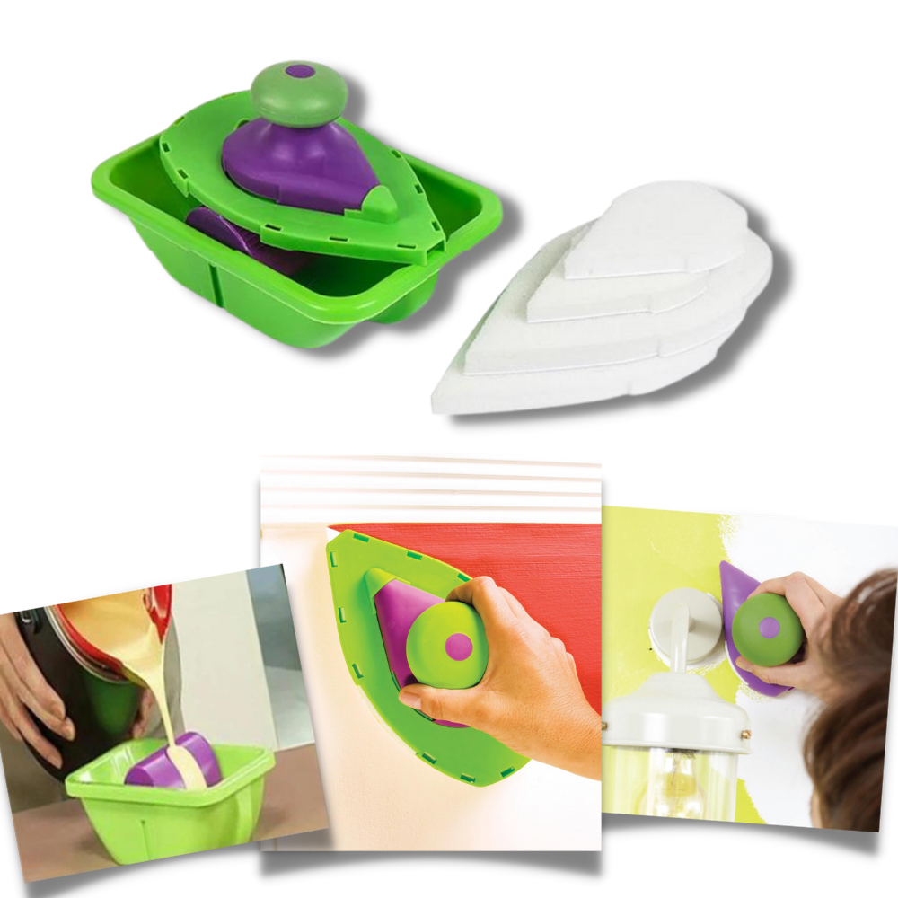 Paint Edger Set 4pcs Sponge Point and Decorative