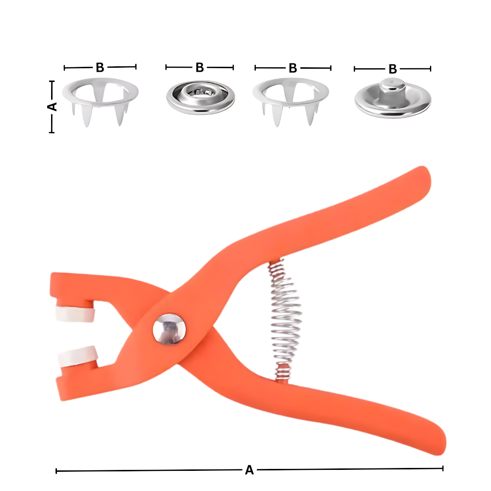 Quick Assembly Snap Button Press