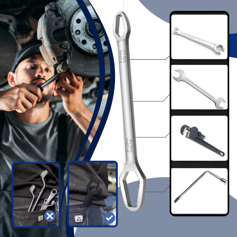 Universal Heavy Duty Double Flex Wrench